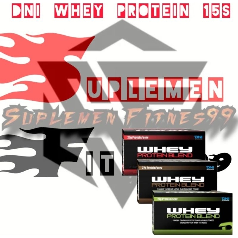 DNI WHEY PROTEIN BLAND 600g sachet 1 box isi 15 sachet