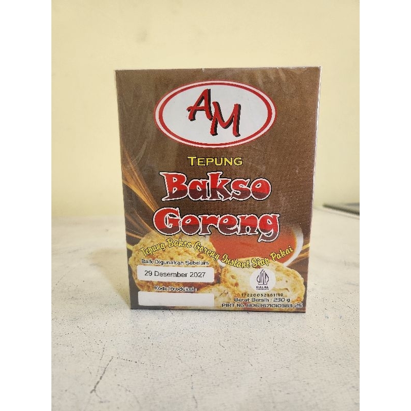 

Tepung Bakso Goreng Instant AM 230 gram