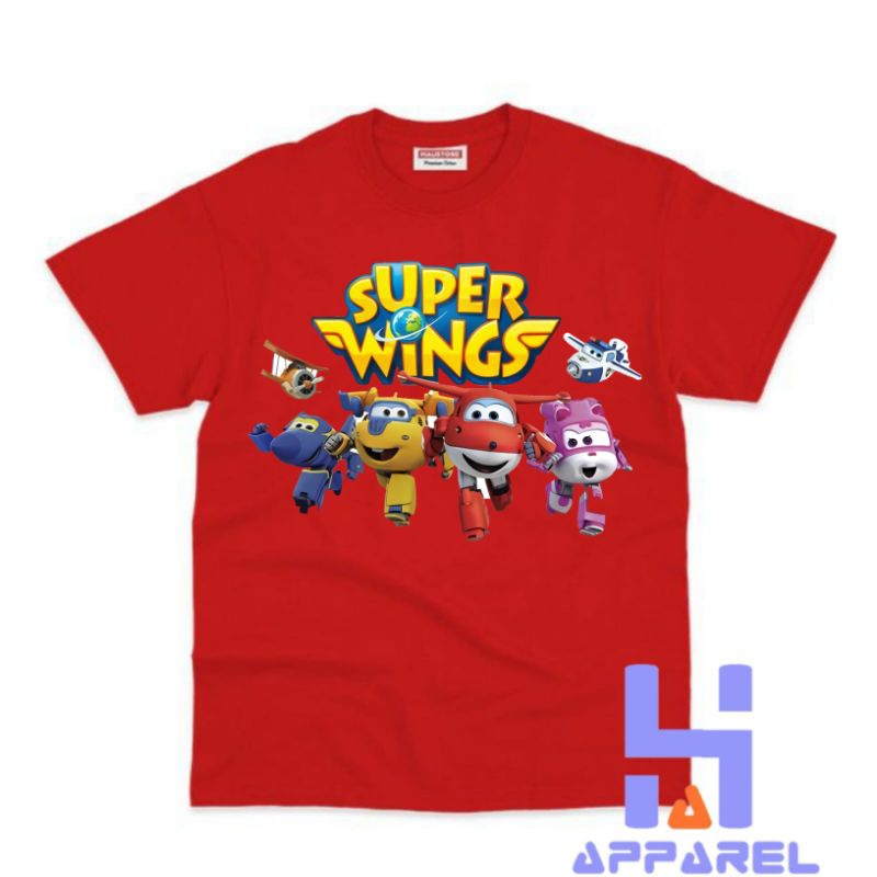 BAJU ANAK KAOS ANAK SUPER WINGS