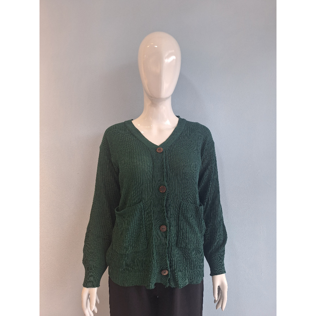 MERISA CARDY / Cardigan Rajut Wanita / Cardigan Polos / Cardy Rajut