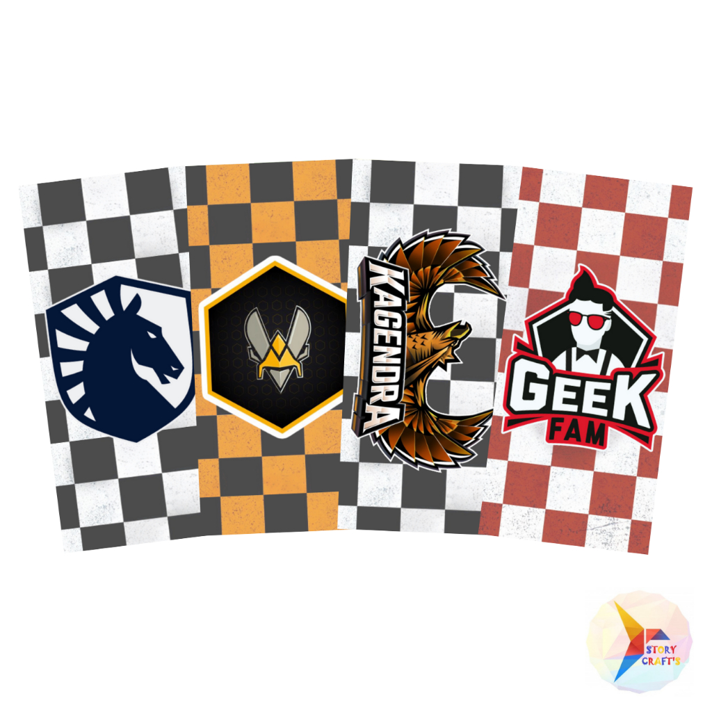 

Hiasan Scrapbook Pembatas Buku Club E Sport