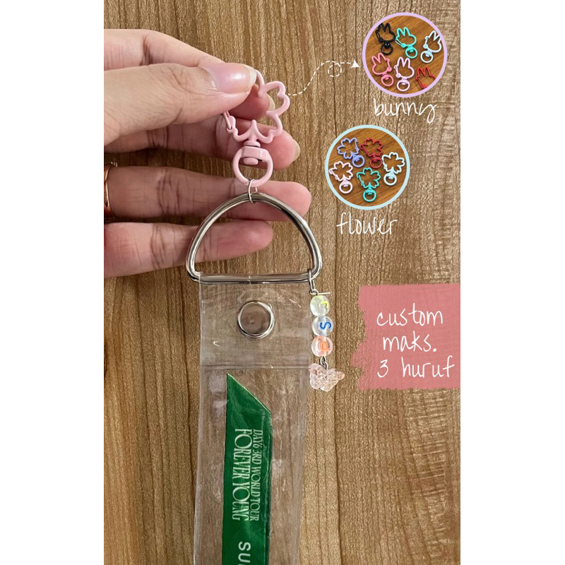 wristband holder pvc custom keychain keyring