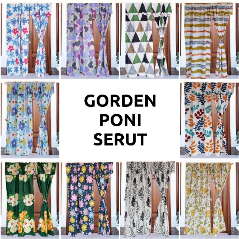 Gorden Poni Serut/Gorden Pintu/Gorden Murah