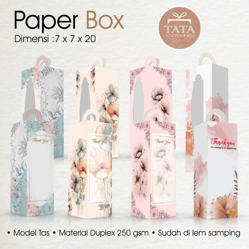 

Paperbox Uk. 7 x 7 x 20 Duplex 250 gsm Cetak Full Colour ,Kemasan My Bottle Murah