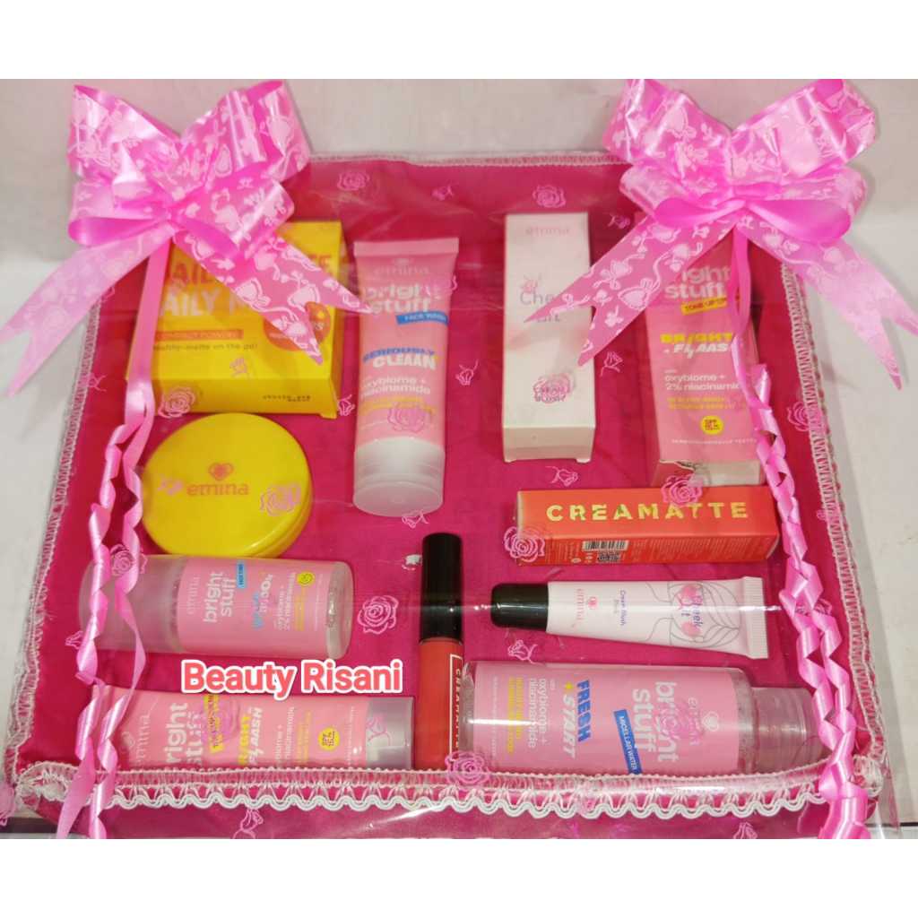 COD - Emina Paket Seserahan/Parcel Hantaran/Paket Make Up+Box B