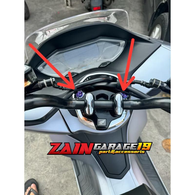 baut titanium cover stang pcx 150/160  original vietnam (2pcs)