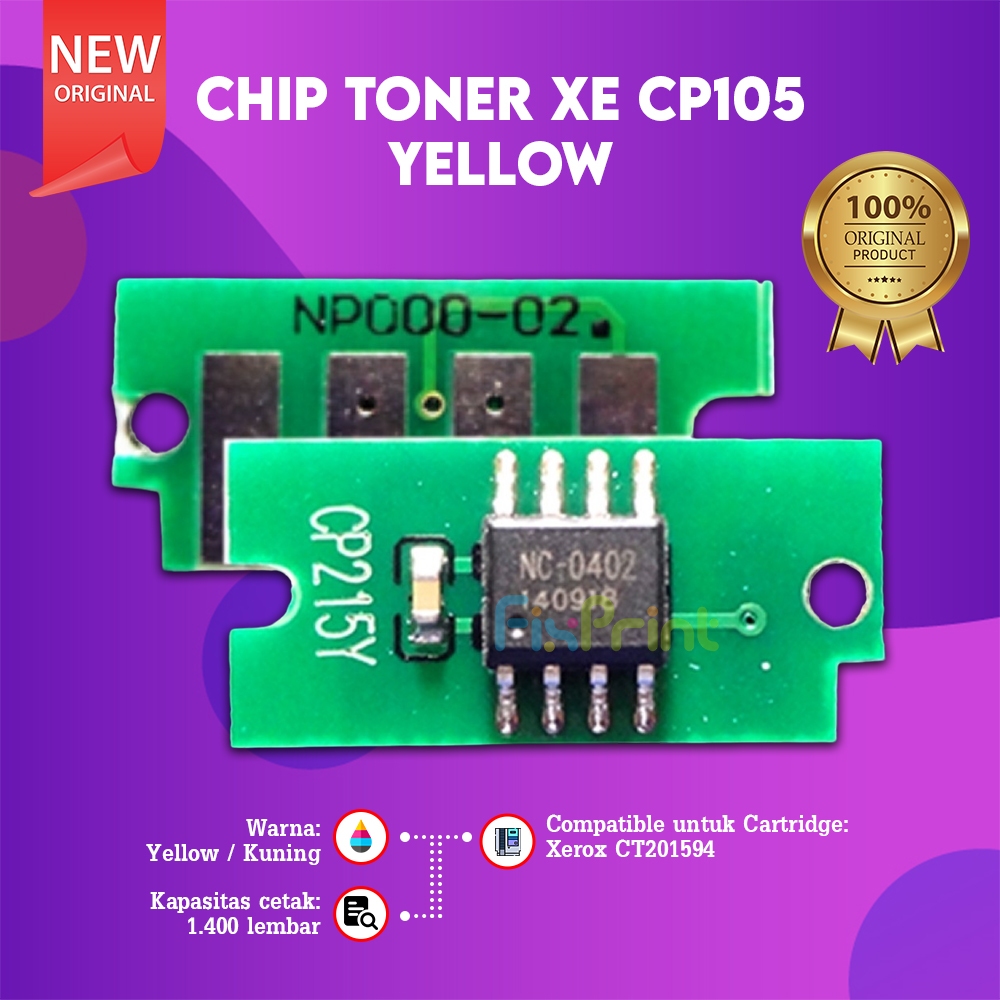FixPrint Chip Cartridge Xerox CM225W CM225fw CM215b CP215f 1 Set