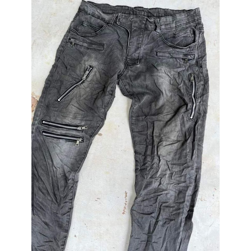 balmain bikers pants