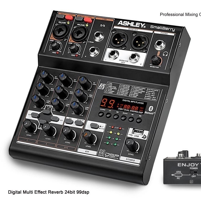 mixer mini ashley 4 channel type small berry mixer mini murah bagus