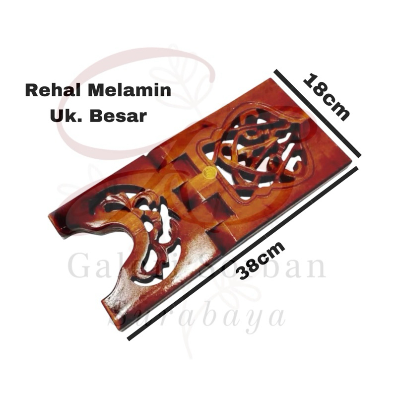 Rekal | Rehal Al Qur’an UK. Besar | Tatakan Tempat Al Qur’an | Meja Lipat Kayu Mengaji