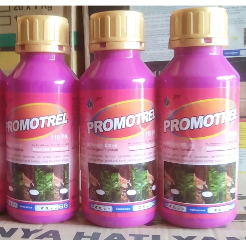 Perangsang Getah Karet PROMOTREL*110 PA* 500ml."Warna Merah"