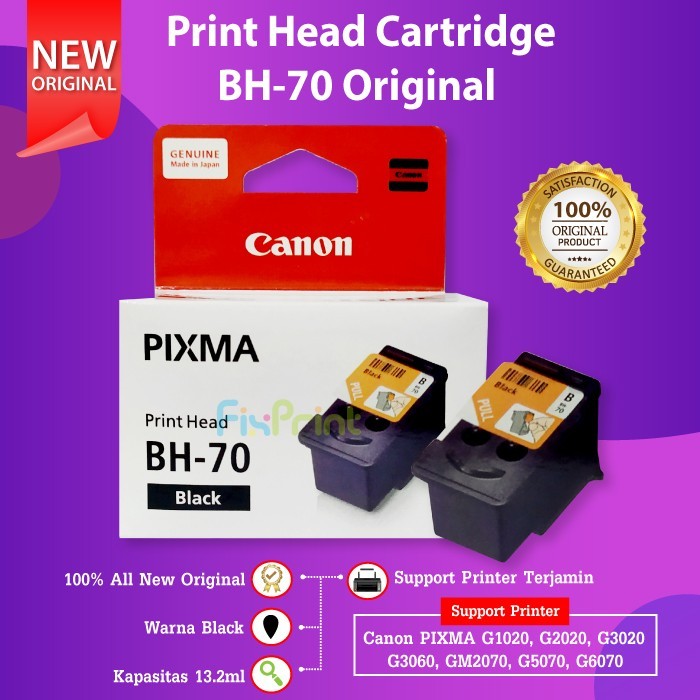 FixPrint Print Head Canon BH70 Black CH70 Color Cartridge Garansi Resmi Original Set Print Head G173