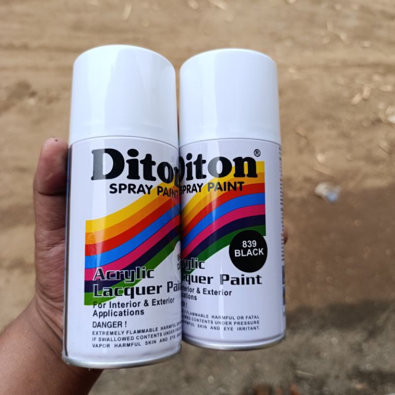 DITON Cat Spray pilox Warna Hitam 839