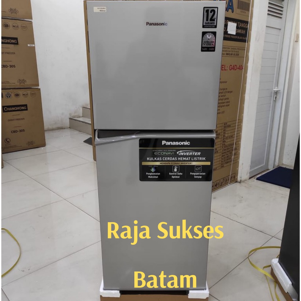 Kulkas Panasonic 2 Pintu NR-BB210V-S / NRBB210VS Econavi Inverter 210L BATAM