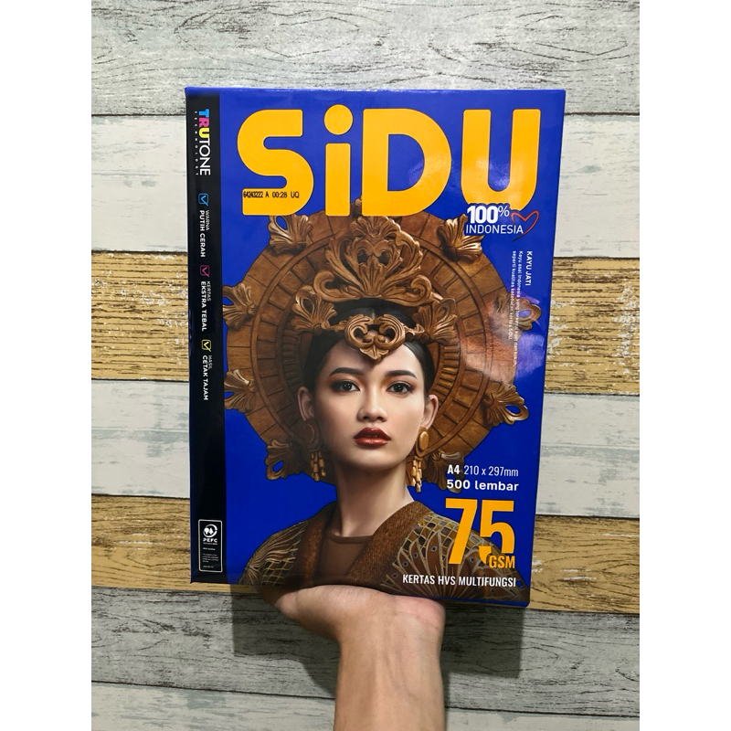

Kertas HVS A4 75 gsm SIDU (1 RIM) / Kertas Print / Kertas Fotocopy