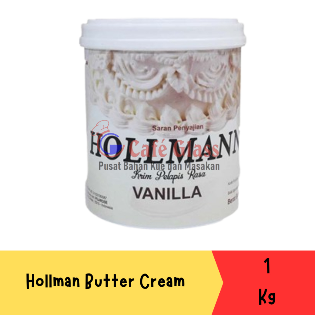 

Hollman Butter Cream / Krim Pelapis Rasa Vanila-1Kg