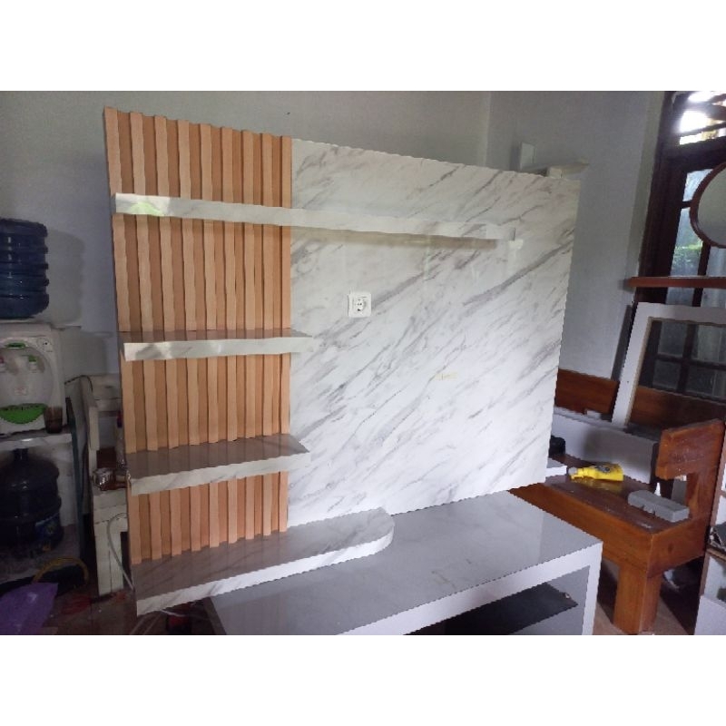 backdrop tv minimalis murah berkualitas  P 160 x T120