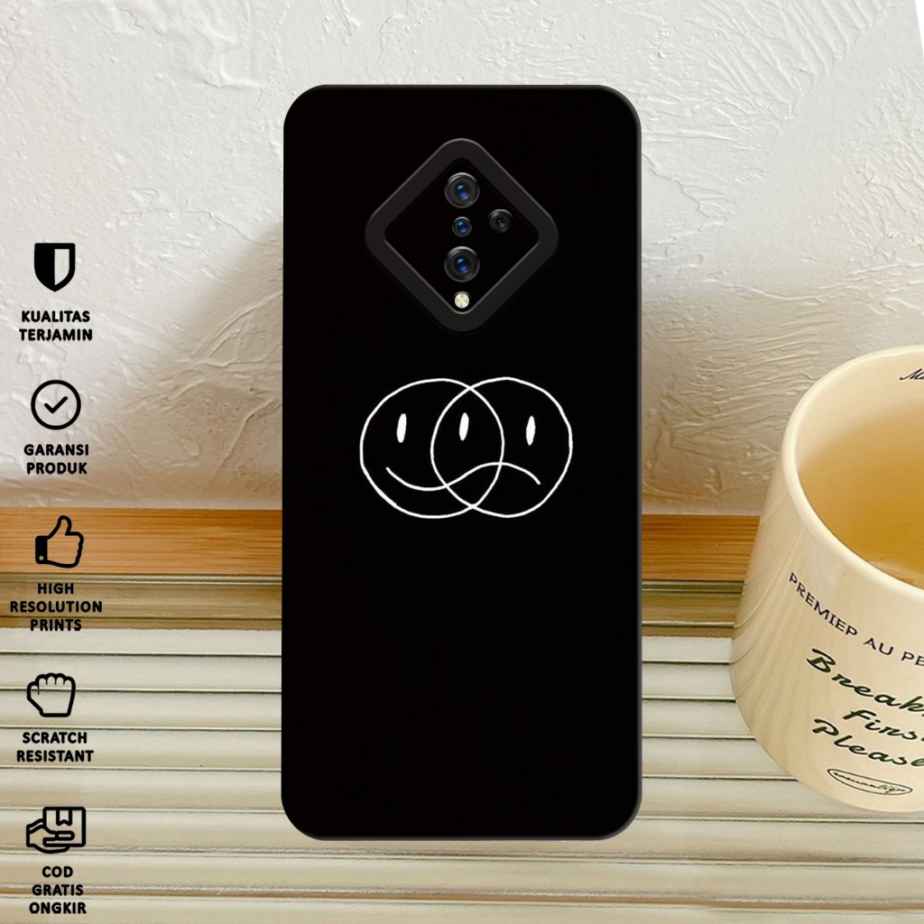 Case Vivo S1 PRO - Softcase Vivo S1 Pro Motif Black Wallpaper - Case Pro Camera - Case Hp Vivo S1 Pr