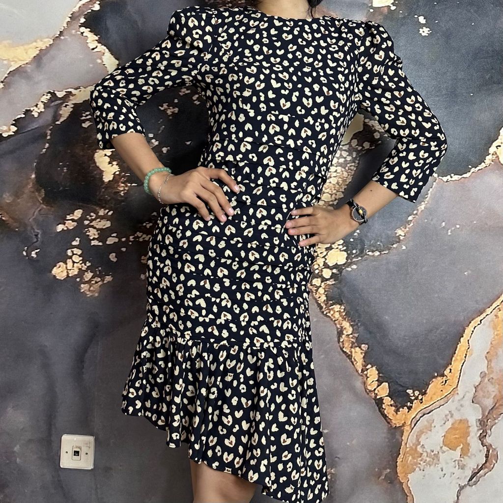 DRESSATT Midi Dress Ayu Ting Ting Midi Dress Woman Fashion Dress