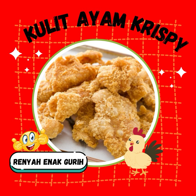 

Kripik Kulit Ayam Renyah Kriuk 250gr