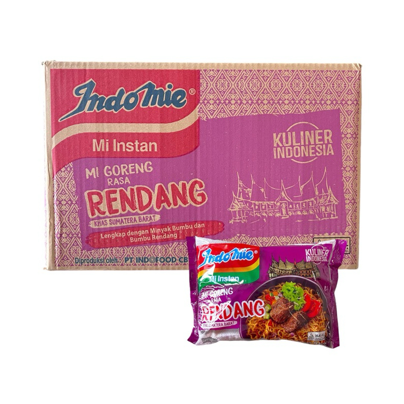 

Indomie Mie Goreng Rasa Rendang Mie Instan 1 Dus - ( isi 40 PCS )