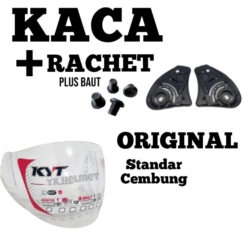 ORIGINAL KACA HELM KYT DJ MARU // KYT GALAXY