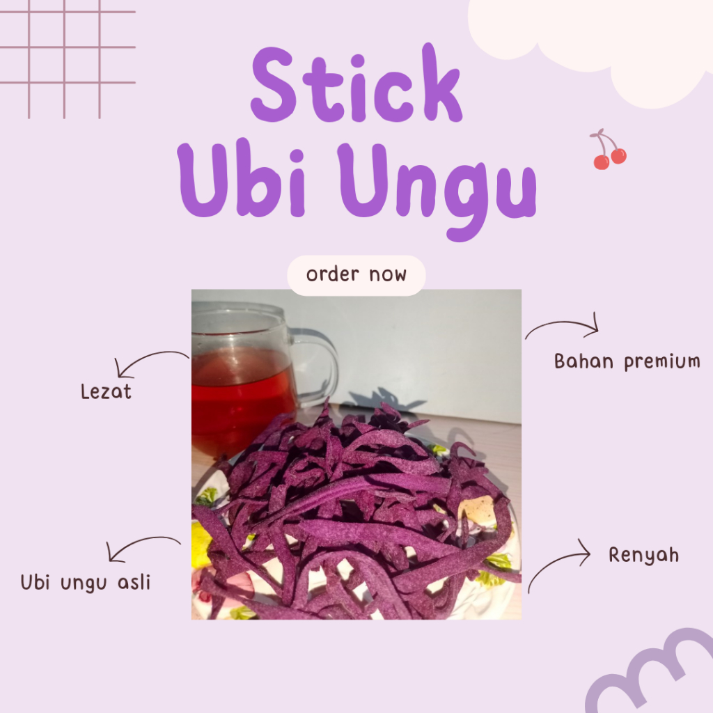 

PURPLE CRUNCH - STICK UBI UNGU PREMIUM 100GR-1KG/CEMILAN RENYAH/SNACK BUAH