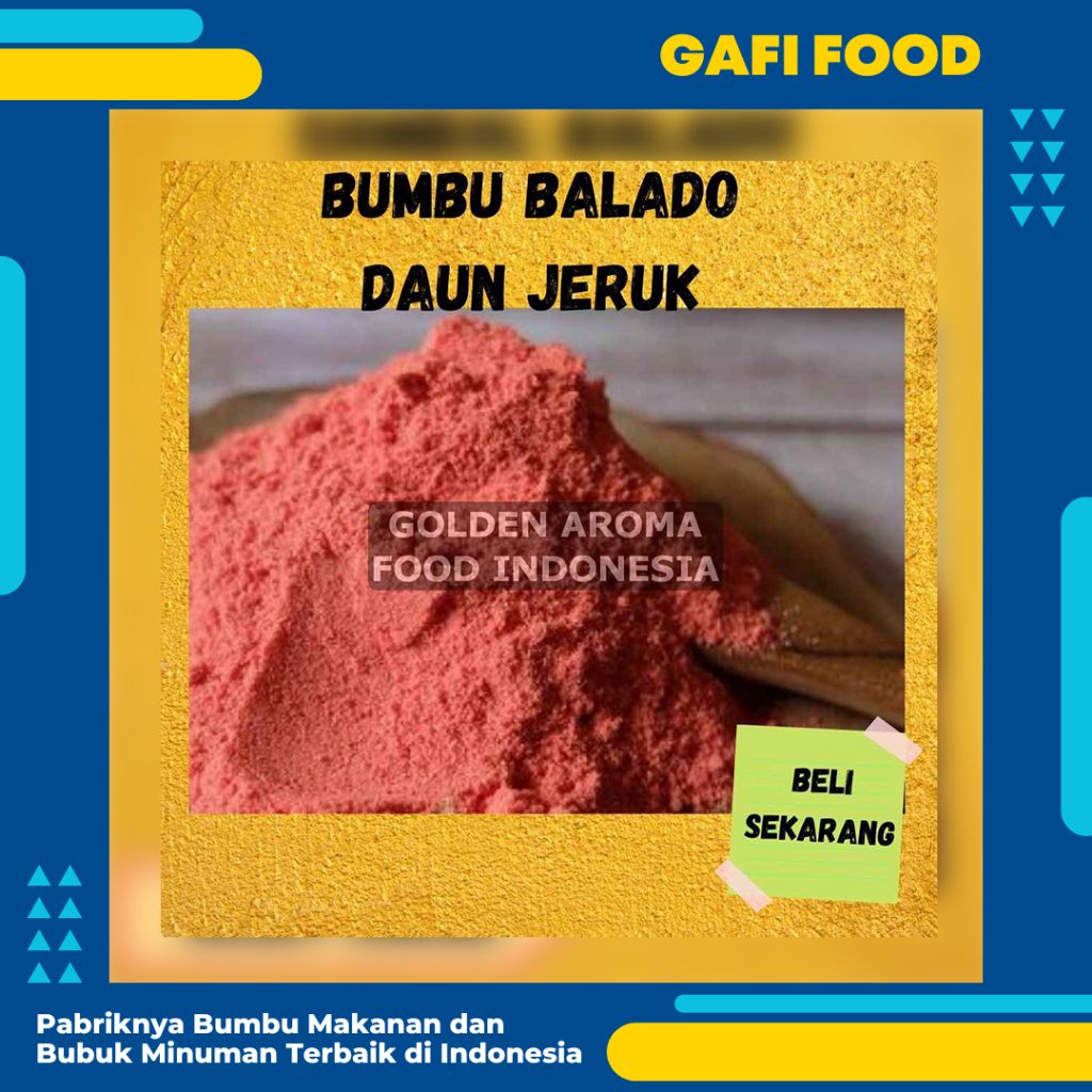 

BUMBU TABUR BALADO DAUN JERUK 1 KG FOOD GRADE 1Kg Bubuk Bumbu Kentang Goreng Cimol Keripik Pisang