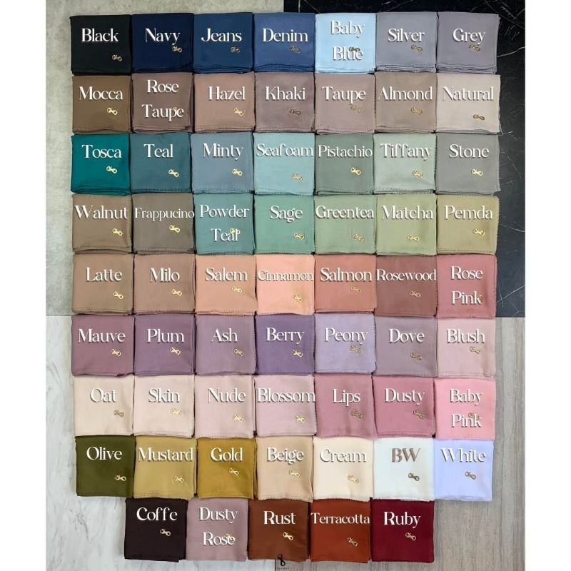 Tuscany Hijab Segiempat Paris Signature Tepian Lasercut Mini