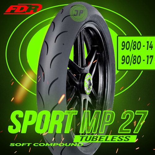 BAN LUAR FDR CHAMPION SOFT COMPUND MP 27 RING 14 RING 17 TUBELESS RACING