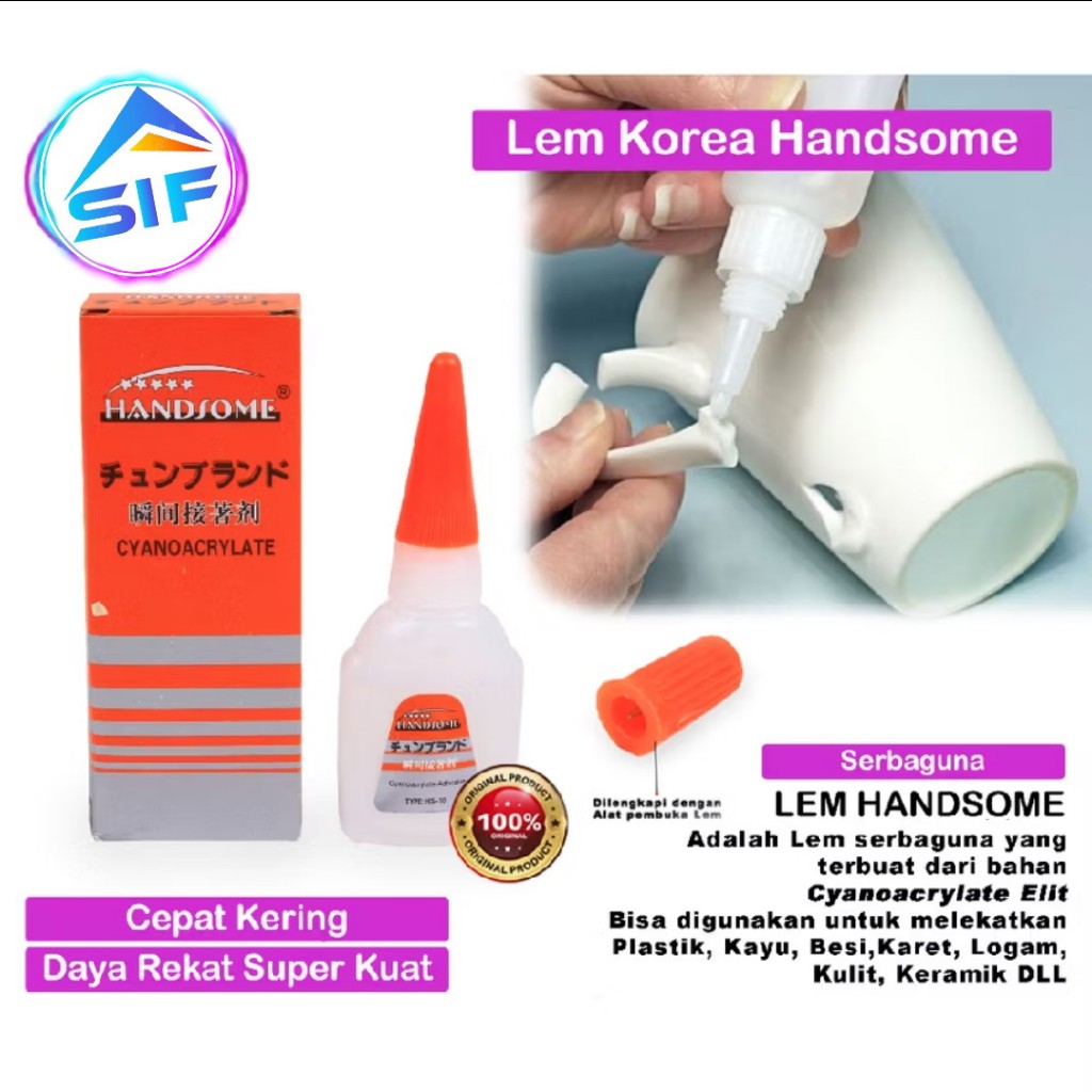 

Lem Korea G Original Lem Besi Setan Cair Tetes Serbaguna Pipa Stainless Kuningan Plastik Kain Kulit Sandal Sepatu Sendal Tas Kayu dll