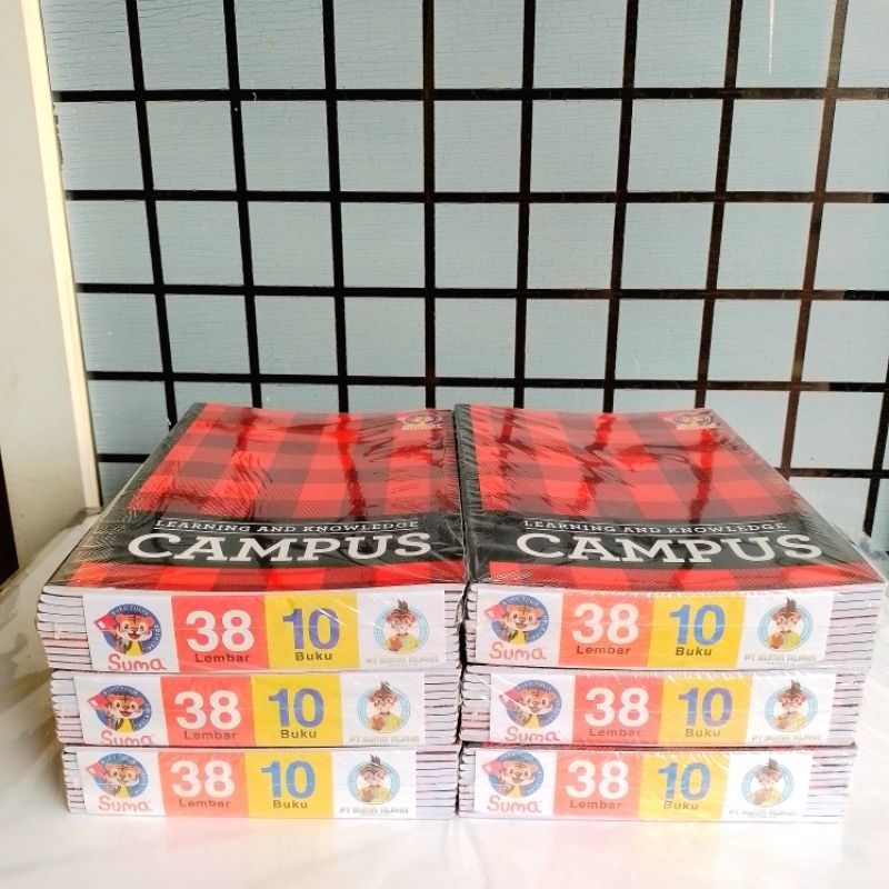 

bib Buku Tulis Campus Suma 38 Lembar ( Pak 10 Buku ) [ Orinal ]