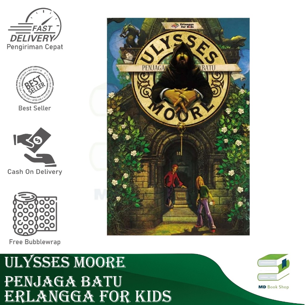 BEST SELLER ORIGINAL BUKU CERITA ULYSSES MOORE, PENJAGA BATU - ERLANGGA FOR KIDS