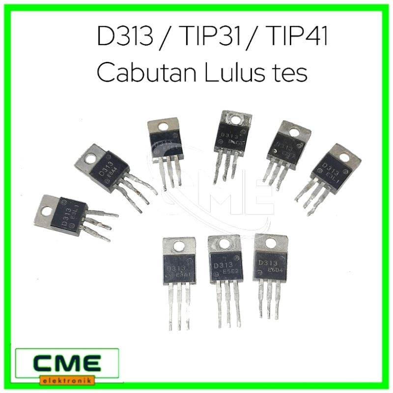 Transistor D313 / TIP31 / TIP41 Cabutan Ori (Lulus Tes)