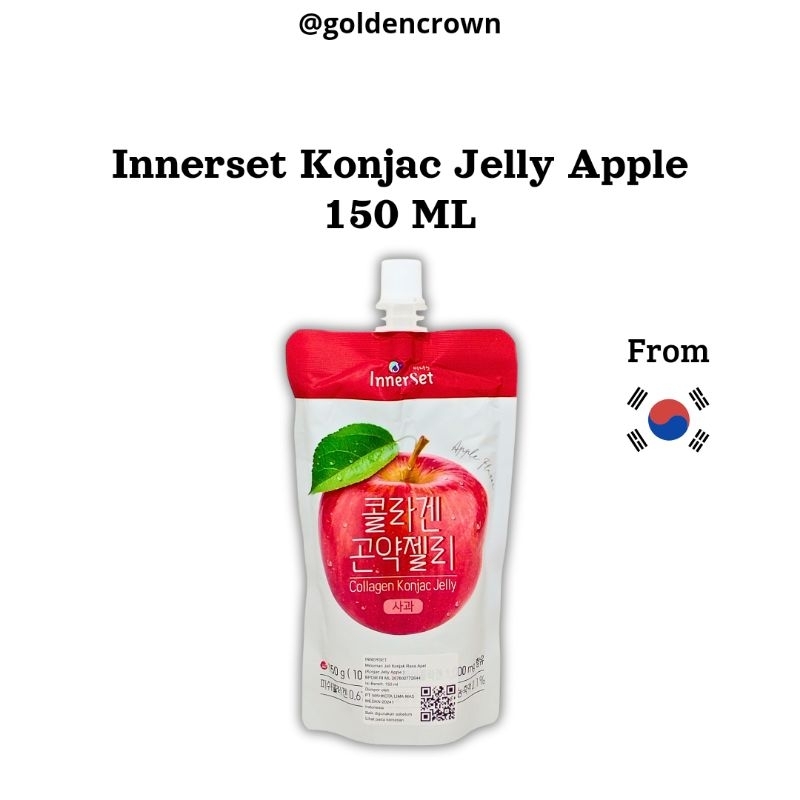 

INNERSET Konjac Jelly Apple (Minuman Jeli Konjak Rasa Apel) 150 ml