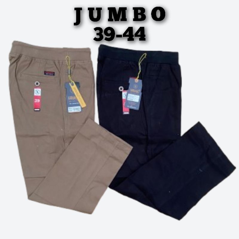 Celana Panjang Jumbo Chinos Xaniago Pinggang Rip Ukuran 39 44