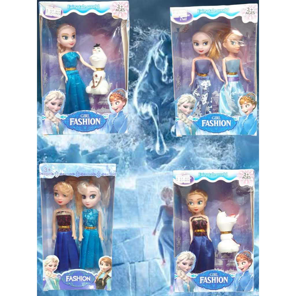 Mainan Anak Berbi Frozen Anna Elsa