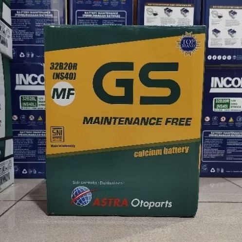 Aki Mobil APV, GrandMax, Luxio, Grand Max, Granmax, Splash NS40 32B20R GS Astra hybrid Aki basah