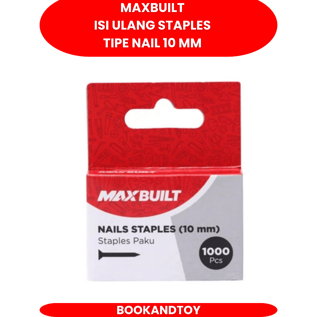 

Maxbuilt Isi Ulang Staples Tipe Nail 10 Mm