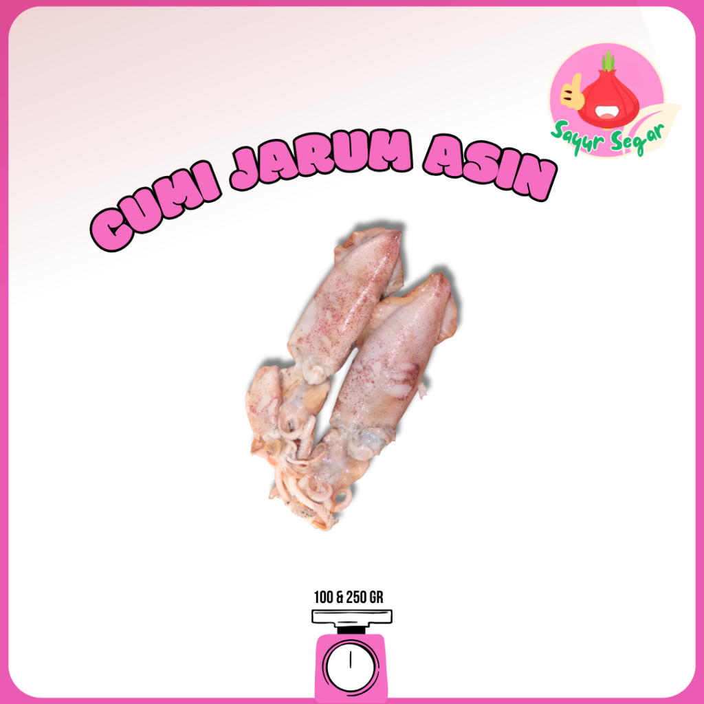 

Sayur Segar - Cumi Jarum Asin Segar / Salted Squid