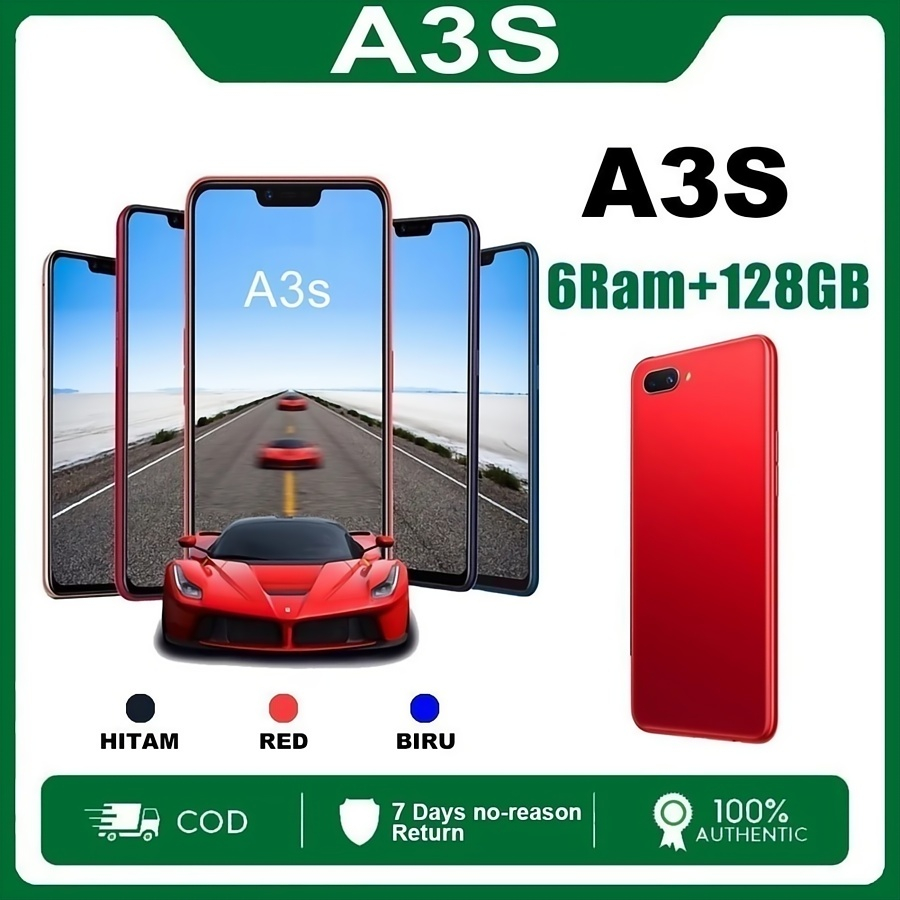 hp OPPO A3S ram 6/128GB 4G LTE Smartphone GARANSI 1 TAHUN 99% Baru