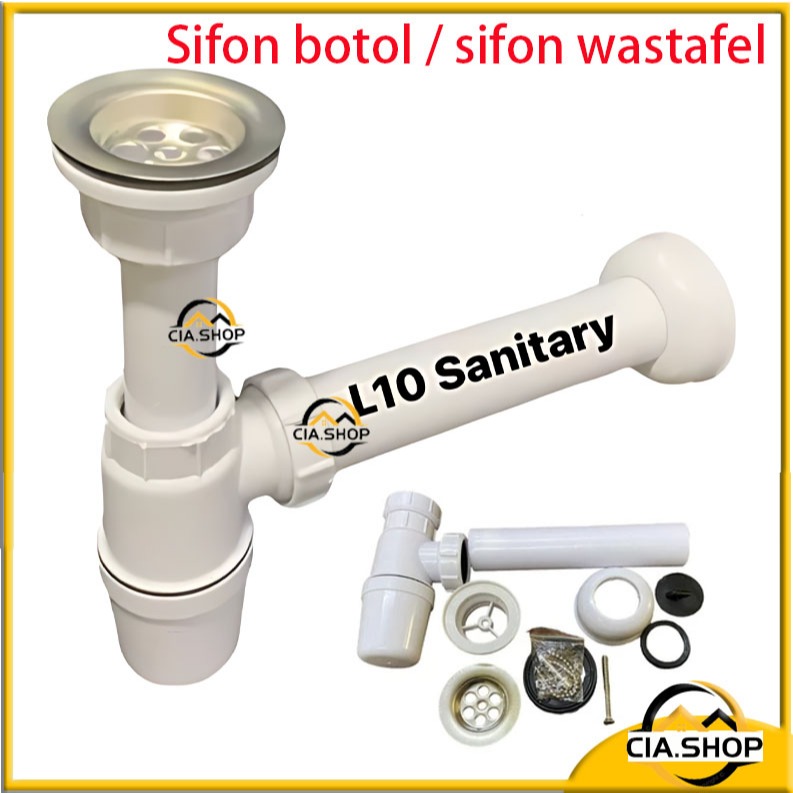 Sifon botol / sifon wastafel / pipa saringan wastafel avur pvc plastik