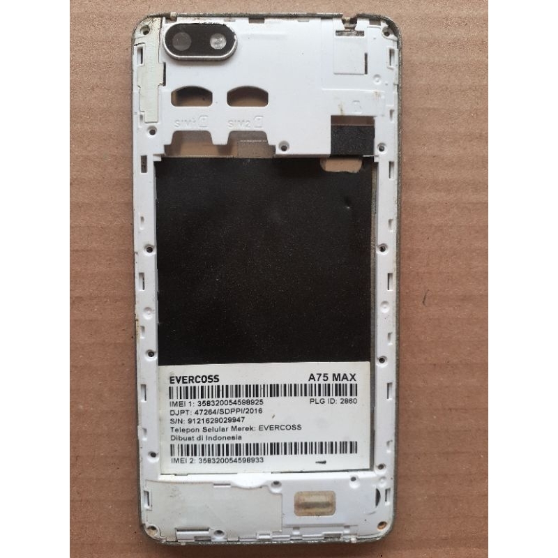 lcd tc Evercoss a75 max oke