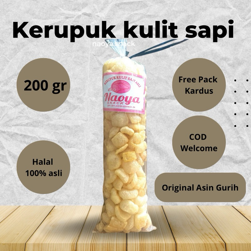 

KERUPUK KULIT SAPI ASLI DOROKDOK 200gr SUPER GURIH