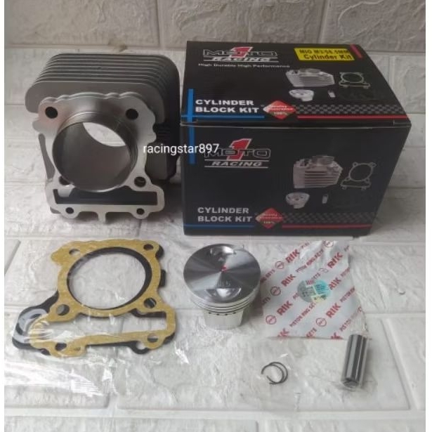 blok seher moto 1 bore up 58,5 mm mio m3/fino 125/x ride 125/mio soul 125