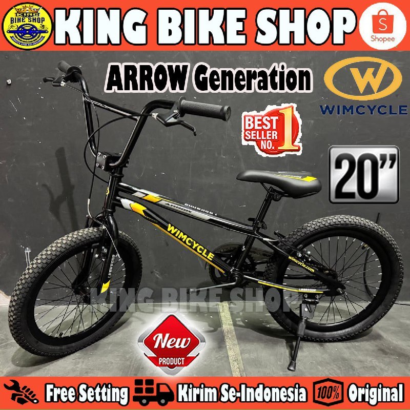 Sepeda Anak Laki BMX WIMCYCLE LABRADOR ARROW Ukuran 20 Inch Usia 8-12 Tahun