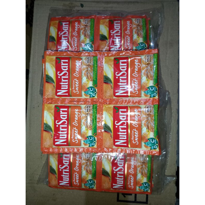 

Nutrisari American Sweet Orange 1 Renteng isi 10 Sachet 14g