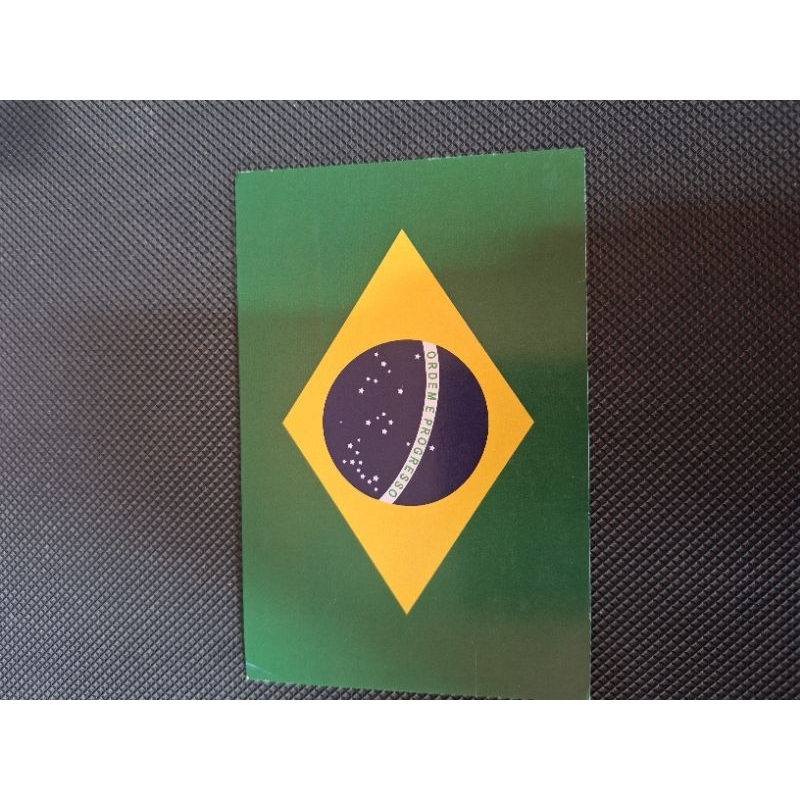 

kartu pos bendera brazil/brazil flag postcard