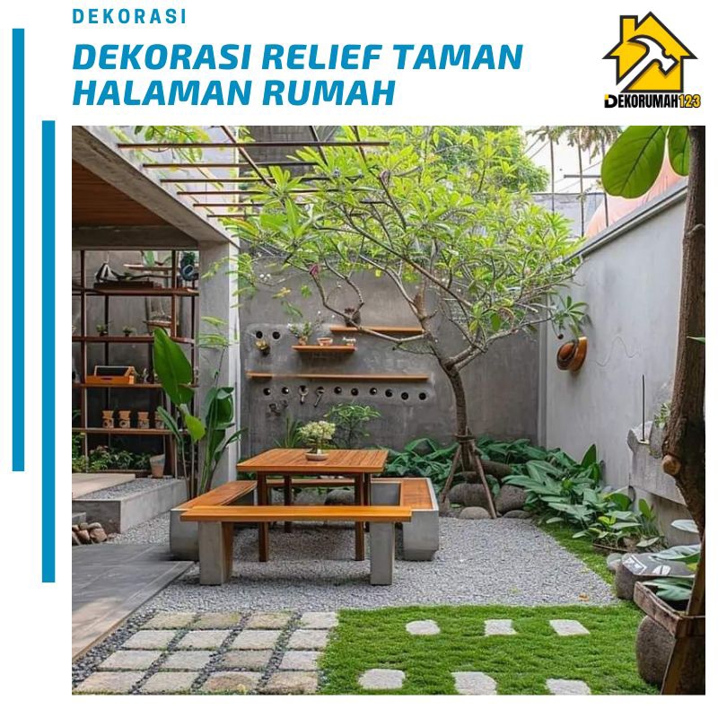 Dekor Relief Taman Minimalis