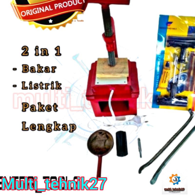 Sepaket Tambal Ban Dalam 2 in 1 Listrik Dan Bakar | Tambal Ban Tubles